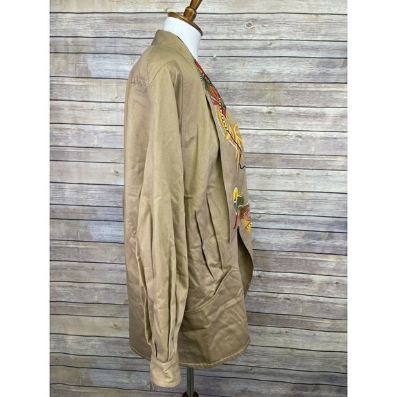 Marc D’Alcy Size 10 Vintage Jacket Embroidered Beaded Open Front Retro 80’s - Picture 8 of 10